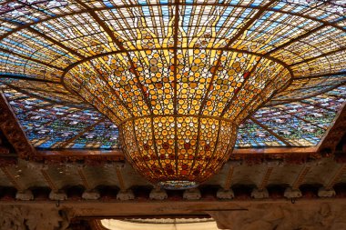Barcelona Sanat Müzeleri, İspanya 'da. (Mimari modernist).
