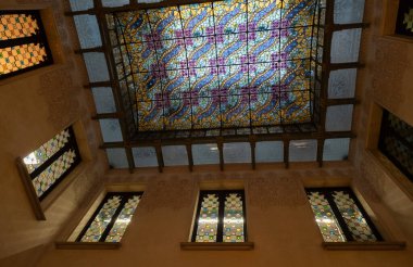 Barcelona Sanat Müzeleri, İspanya 'da. (Mimari modernist).