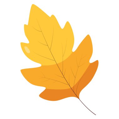 2d meşe yaprağı yumuşak sarı tonda ve doğal şekilli, sakin sonbahar görselleri ya da dünyevi tasarım temaları için uygun..