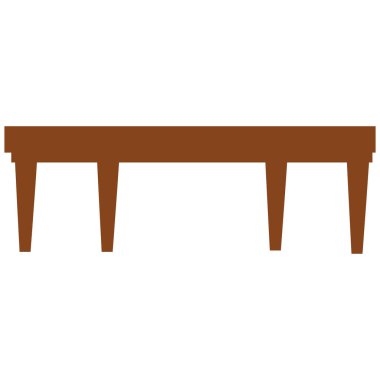 Boşluğu ya da minimalist tasarımları sembolize eden boş bir tablonun 2d çizimi.