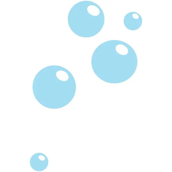 Havada süzülen renkli kabarcıkların 2D çizimi, neşeyi ve oyunculuğu simgeliyor..