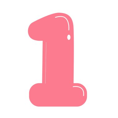 2D parlak pembe renkli, şen şakrak ve çocuklar için uygun bir görünüm..