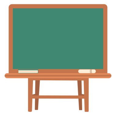 Ahşap çerçeve üzerinde 2D temiz beyaz tahta. Eğitimsel içerik, planlama veya öğretici materyaller için harika.