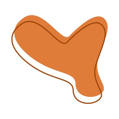 2D soyut serpinti sıcak turuncu, enerjik organik şekilli, canlı yerleşimler veya arka planlar için ideal..