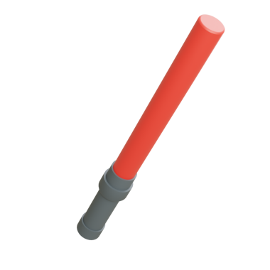 3D acil durum lambası, şık saplı, kurtarma ve açık hava aktiviteleri için mükemmel..