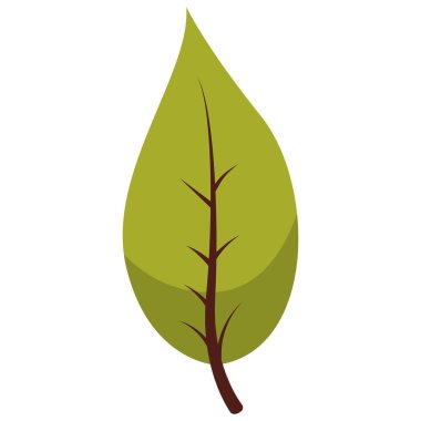 2d basit yaprak varyantı, minimum çevre dostu tasarım elemanları için idealdir.
