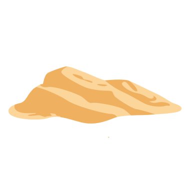 Yumuşak kıvrımlı 2D altın kum tepecikleri, çöl sahneleri, eğitici coğrafya veya seyahat temaları için mükemmel.