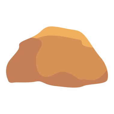 Sıcak toprak tonlarında iki çöl poposunun 2D çizimi. Batı ya da doğa temaları için mükemmel.