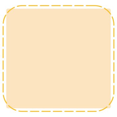 Kesik kenarlı 2d bej kare, etiketler, fiyat etiketleri veya planlayıcı aksanları için harika.