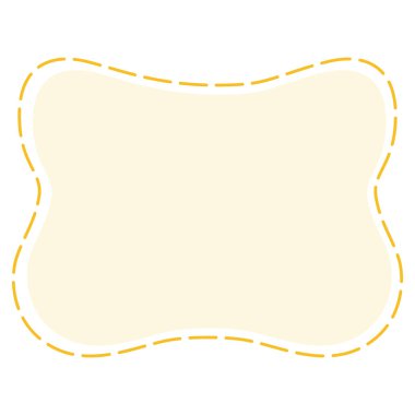 2D dalgalı çerçeve, yumuşak sarı renkli ve çizgili, oyuncu ve dergiler için mükemmel..