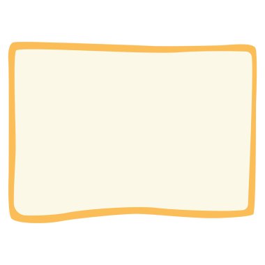 Pastel şeftali renginde katlanmış kenar detayına sahip 2d etiket, notlar veya etiket kaplamaları için birebirdir..