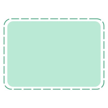 2d temel dikdörtgen renginde, kesik çizgili, notlar, röfleler ya da şekil kapları için harika.