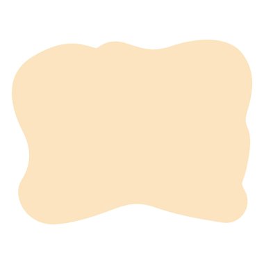 Yumuşak kenarlı 2d nane rengi dalgalı kabarcık yumuşak organik lekeler, çıkartmalar ya da çerçeve aksanları için ideal..