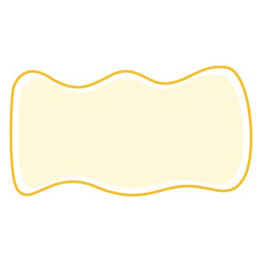 2d klasik kurdele çerçevesi yumuşak sarı tonda, dalgalı kenarlı, rozetler, ünvanlar ve albüm elemanları için harika..