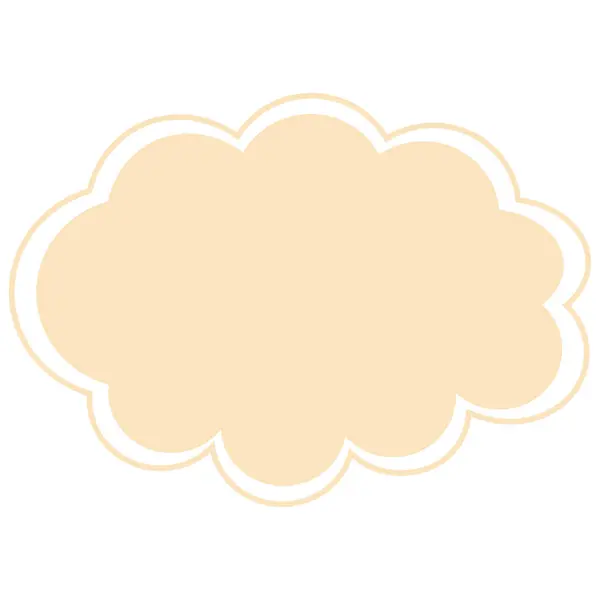 Yumuşak nane renginde 2D deniz tarağı şekilli, engebeli kenarlı, konuşma balonu ya da etiket tasarımı için mükemmel. Beyaz arkaplanda izole.