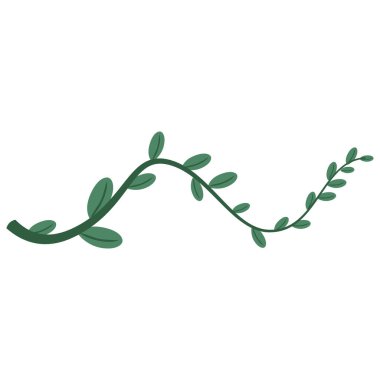 2D kıvrımlı yapraklar, hudutlar için harika, çiçekli kompozisyonlar, ve doğa temalı yerleşimler.