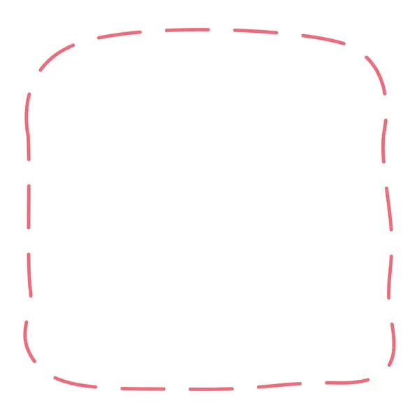 2D yuvarlak çiçekli çerçeve pembe noktalı taslak, modern albüm ve tebrik kartı tasarımları için harika..