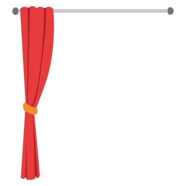 2d sağ perde fırfırlı, büyüleyici ve geleneksel dekoratif görünüm yaratıyor.