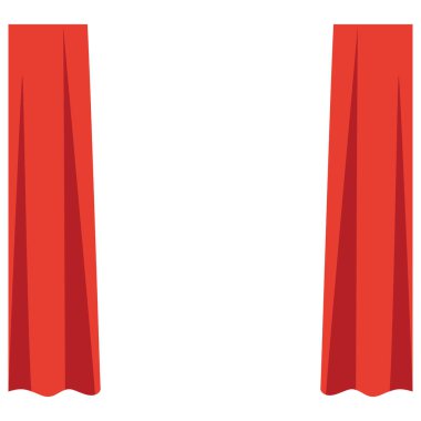 2d uzun perde panelleri basit bir tarzda, sahne arkası için harika, ev dekorasyonu, ya da zarif dekoratif sahneler için.