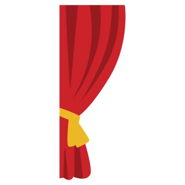 2D sol kırmızı perde panel Valance, sahne tasarımları, oda dekorasyonu için mükemmel, ya da çeşitli dekoratif tasarım projeleri için yaratıcı arka plan.