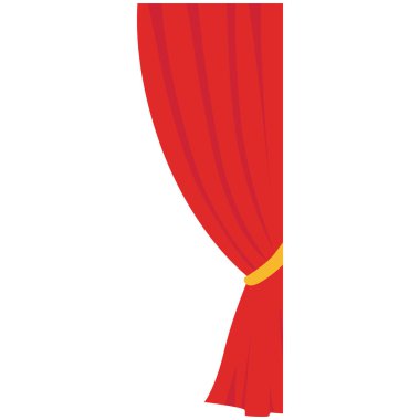 Sadece 2d sol kırmızı perde paneli, sağ paneller, tiyatro arkaplanları veya yaratıcı projeler için dekoratif tasarım sahneleri ile uyumlu.