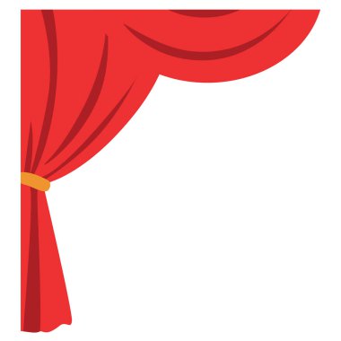 2d basit kırmızı yan perdeler, asgari sahne tasarımı için mükemmel, temiz dekoratif sahneler, veya çeşitli festival projelerinde yaratıcı arka planlar.