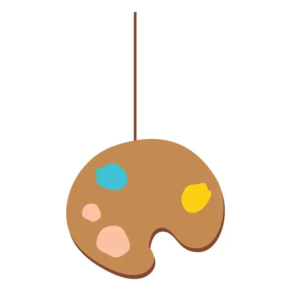 2d sanat paleti asma, resim teması, okul sanat sınıfı ve yaratıcı dekorasyon için mükemmel..