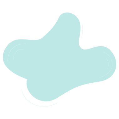 2D soyut mavi pastel damlası yuvarlak akış ve minimal stil, organik yumuşak şekil, modern arkaplan, poster, dekorasyon ve planlar için mükemmel..
