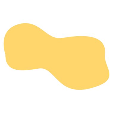 Yuvarlak kenarlı ve organik yumuşak stili olan 2D soyut pastel leke, minimal dekoratif element, neşeli posterler, yerleşim yerleri ve markalaşma için harika..