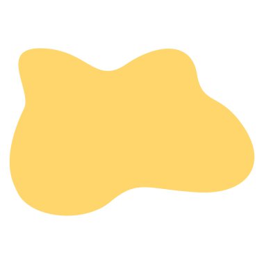 Yuvarlak kenarlı ve organik yumuşak stili olan 2D soyut pastel leke, minimal dekoratif element, neşeli posterler, yerleşim yerleri ve markalaşma için harika..