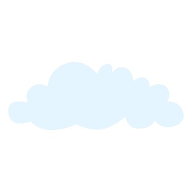 2d yumuşak şekilli pamuk bulutları, gökyüzü projeleri için yumuşak dekoratif elementler, posterler, planlar, hava durumu temaları ve neşeli yaratıcı tasarımlar..