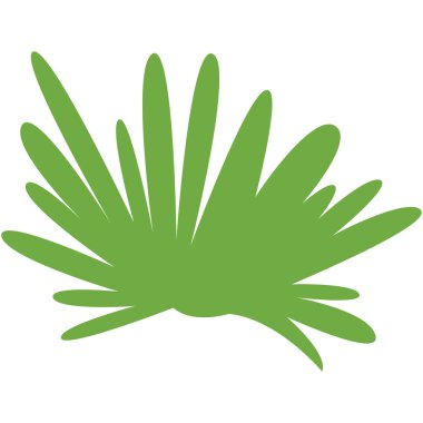 2d taze yeşil yapraklı bahar fırçası, posterler için dekoratif bitki tasarımı, planlar, bahçe projeleri, bahar temaları ve yaratıcı doğa sanat eserleri..