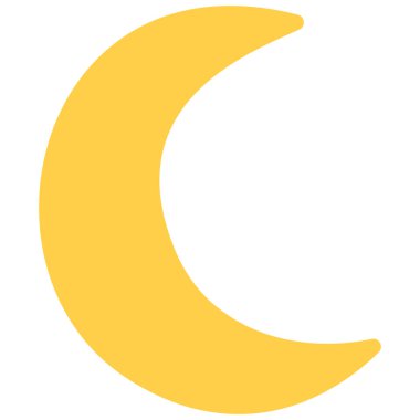 2d. Kawaii Hilal Ay 'ı tapılası bir tarzda, İslami temalı gece gökyüzü çizimleri, şenlikli projeler ve yaratıcı ay tasarımları için mükemmel..