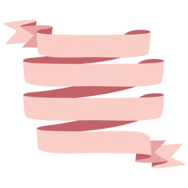 2d katmanlı parşömen şeridi renkleri, dekoratif zarif tasarım, festival, parti ve modern yaratıcı grafik projeleri için mükemmel..