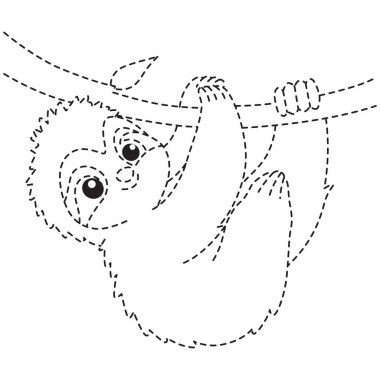 2 boyutlu iz sürme tembelliği, çocuk boyama kitapları, eğlenceli çizim pratiği, basit ve tapılası karikatür tarzı için tasarlanmış..