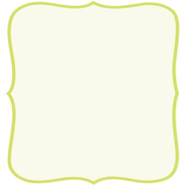 2d elegant green frame design with soft wavy border, perfect for invitations, background decoration, templates, scrapbooking, and creative graphic projects.