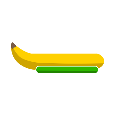 Yaz Eğlencesi için Şişirilebilir Muz Teknesi Simgesi