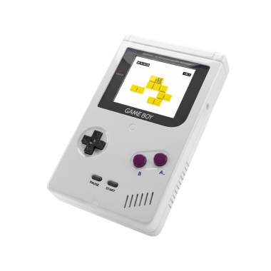Tetris Ekranlı Klasik Game Boy 'un 3B Renderi