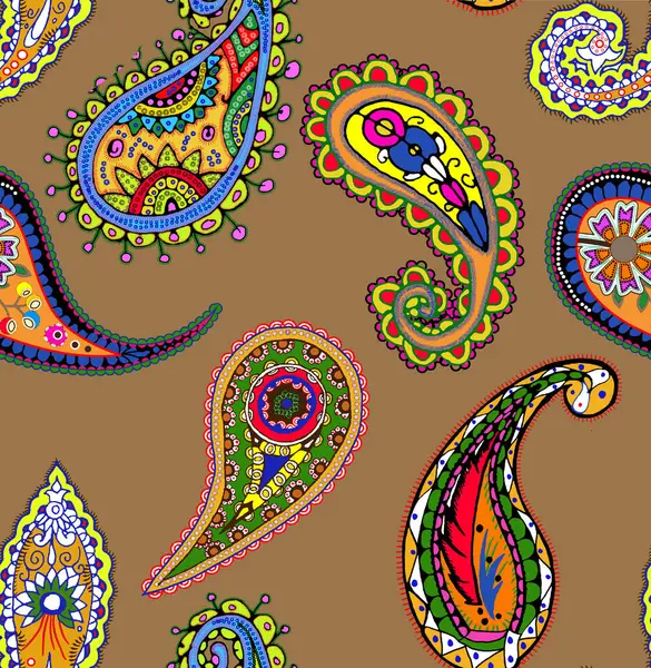 Şal desenli, pürüzsüz etnik desen. vektör illüstrasyonu.