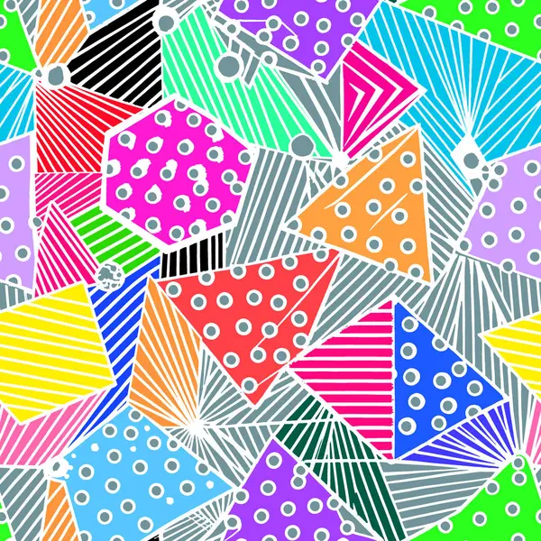 geometrik ekillerden oluan tekstil baskya uygun metraj desen