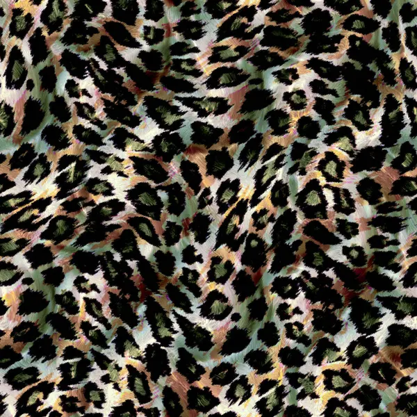 vahi hayvan olan leopar derisinden tekstil baskya uygun raporlu metraj desen