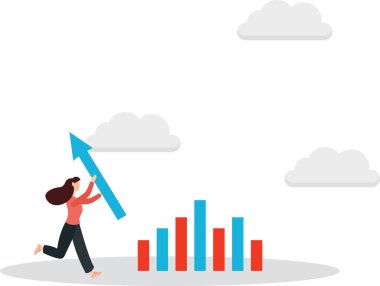 Büyüme veya iyileşme, satışların artması veya gelir artışı, büyüyen işletmeler veya daha fazla kar kavramı elde etmek için pazarlama planı geliştirmek. .