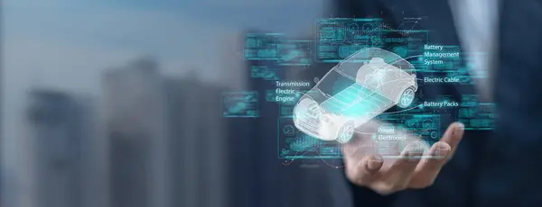 İnsan ambarı elektrikli araba, araç şarj pili, EV araba, güç, araç için kablo, temiz enerji, ekolojik yeşil güç, ekoloji, elektrikli araba, çevre, hibrit, fişe takılı.