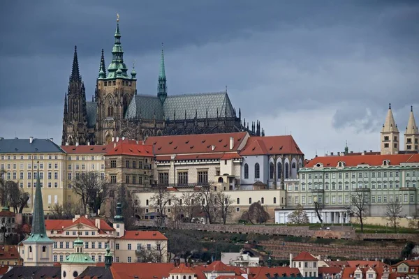 Castelo Praga Catedral São Vito Capital República Checa — Fotografia de Stock