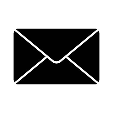 Minimum düz stil zarf simgesi. Mobil uygulamalar, web siteleri ve kullanıcı arayüzlerindeki e- posta, mesajlaşma, haber bültenleri veya iletişim fonksiyonlarını temsil etmek için ideal.