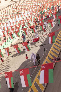 Nizwa, Umman, 2 Aralık 2022: Pazar günü sokaklar