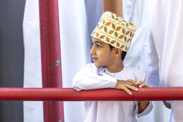 Nizwa Oman December 2022 Jonge Omani Man Een Traditionele Markt — Stockfoto