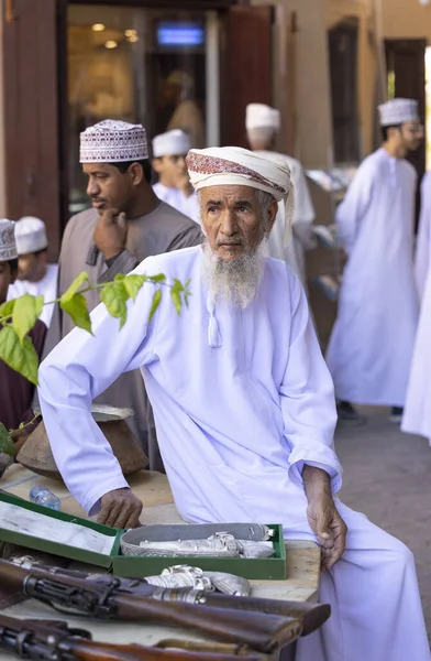 Nizwa Umman Aralık 2022 Silah Pazarında Omani Adamlar — Stok fotoğraf