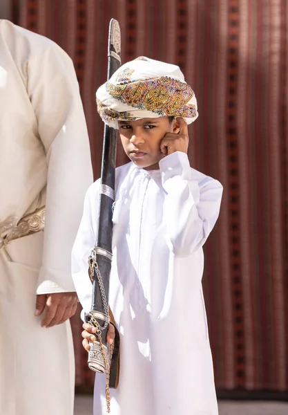 Nizwa Oman December 2022 Omani Traditionele Zang Dansartiesten Verzamelen — Stockfoto