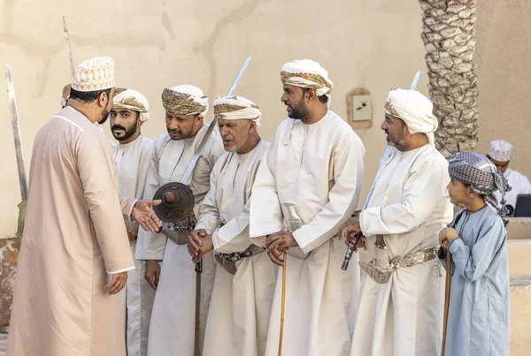 Nizwa Omã Dezembro 2022 Música Tradicional Omani Reunião Artistas Dança — Fotografia de Stock